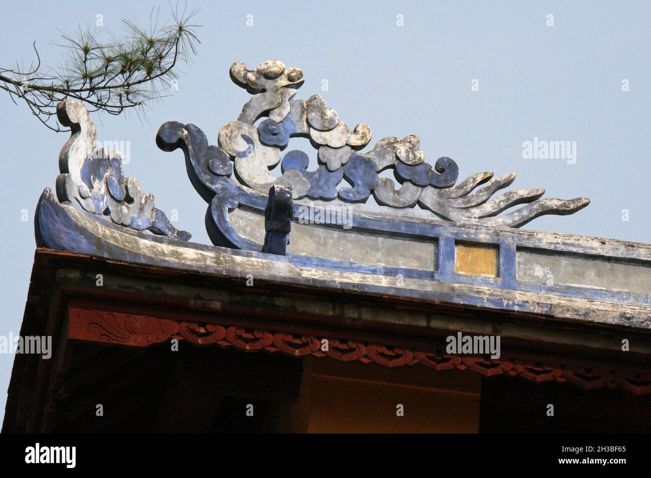 celestial lady pagoda in hue in vietnam Stock Photo