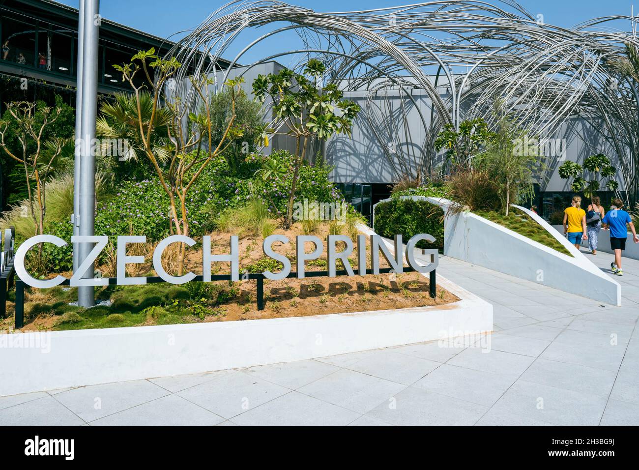 "10.23.2021 - Dubai, UAE - Czech Republic Pavilion Entrance sign in