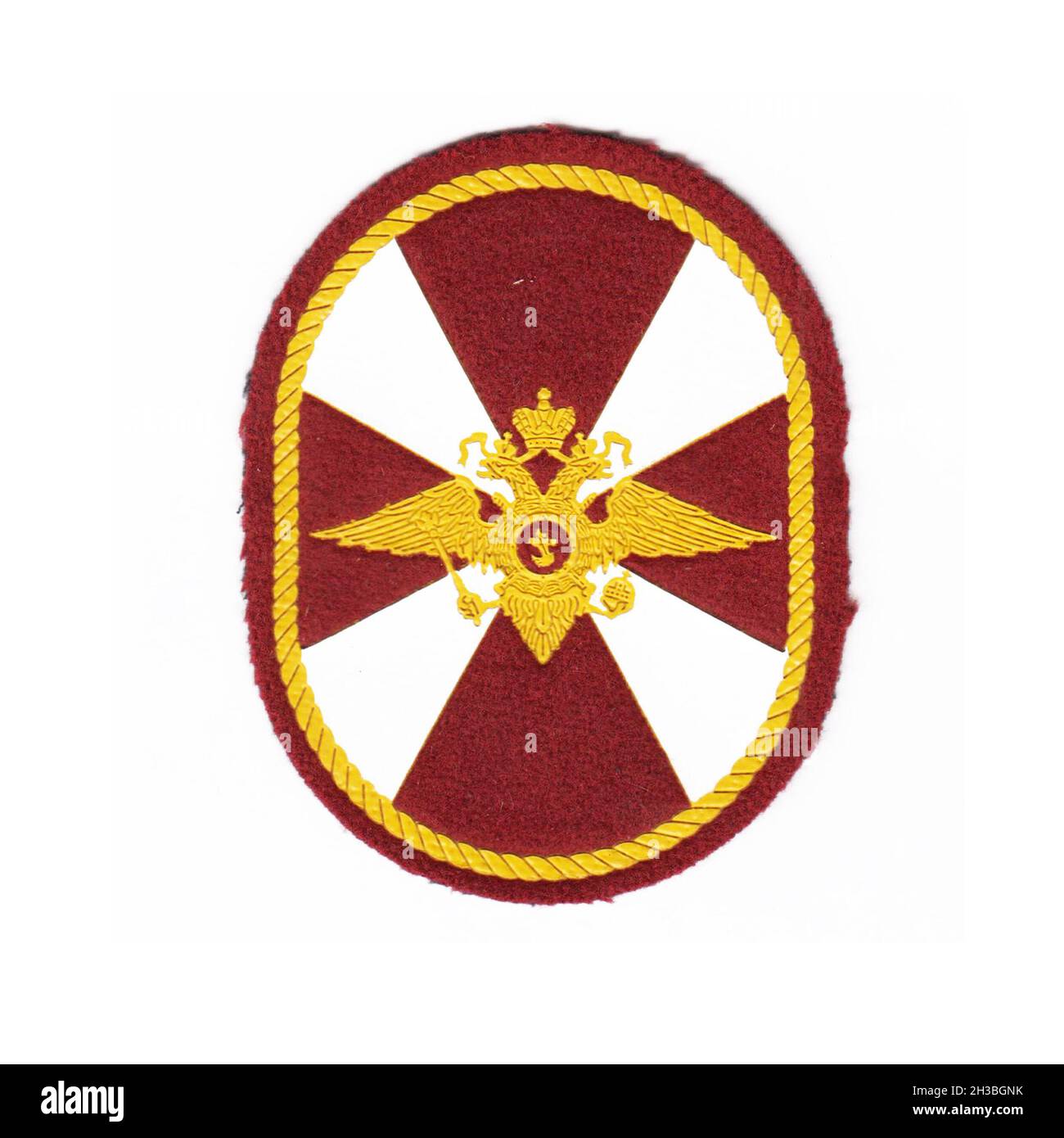 Russian internal troops patch with white background Stock Photo - Alamy