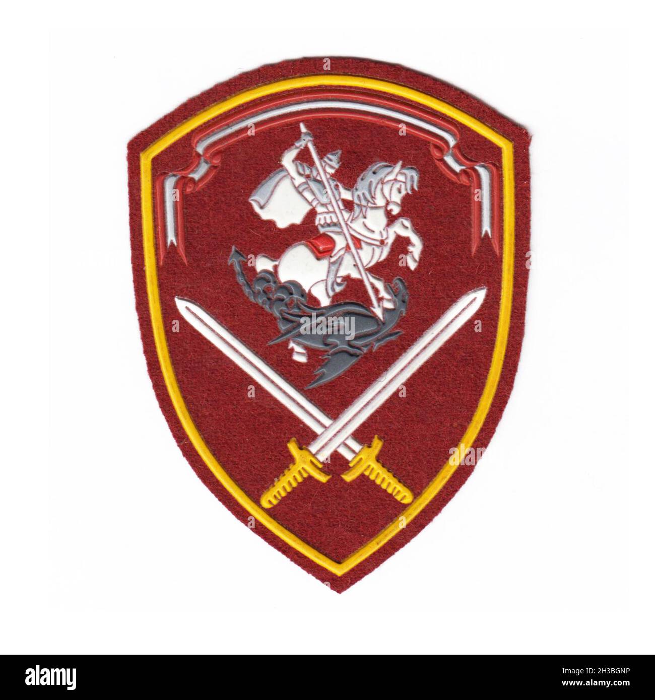 Russian internal troops patch with white background Stock Photo - Alamy