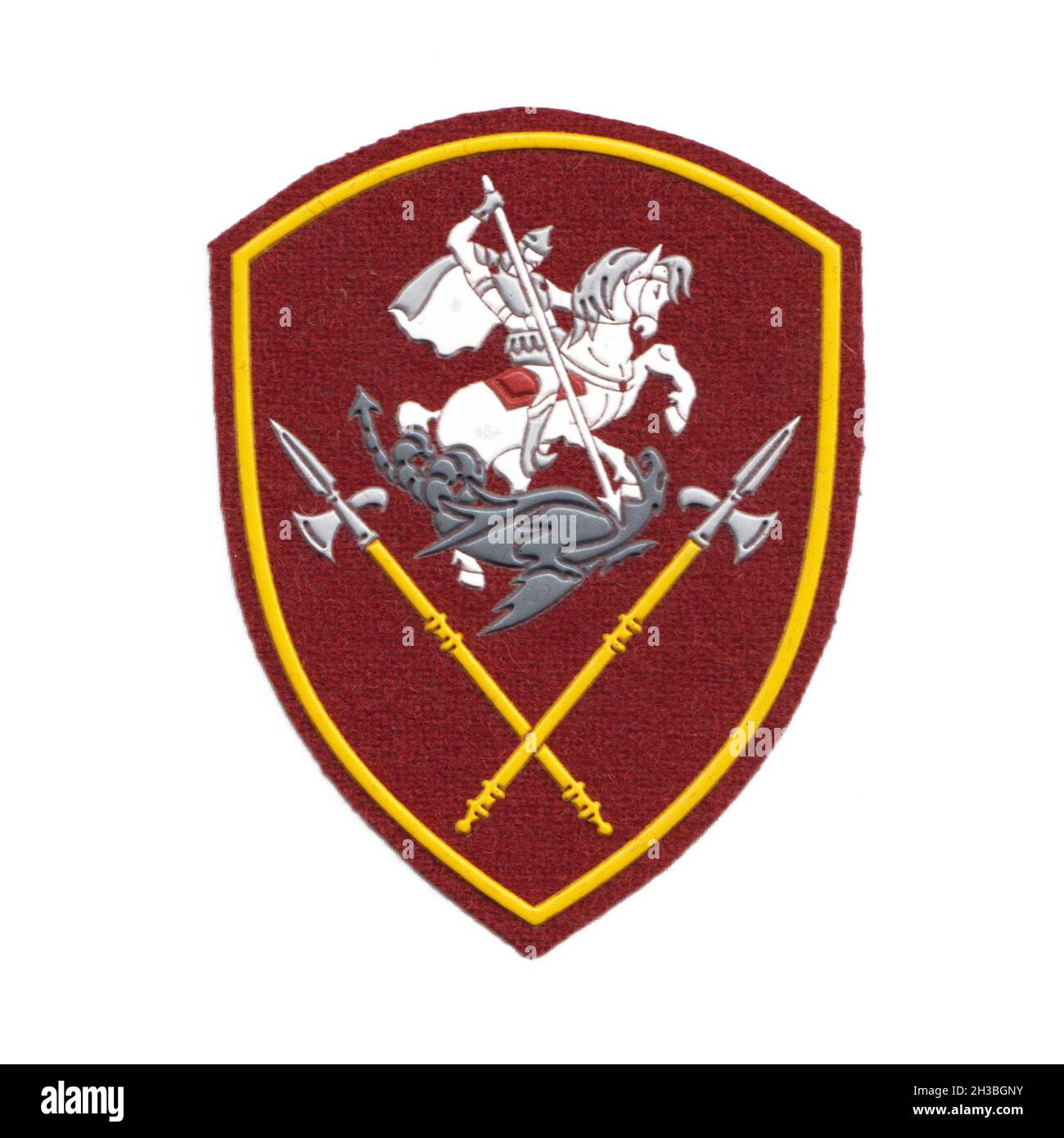 Russian internal troops patch with white background Stock Photo - Alamy