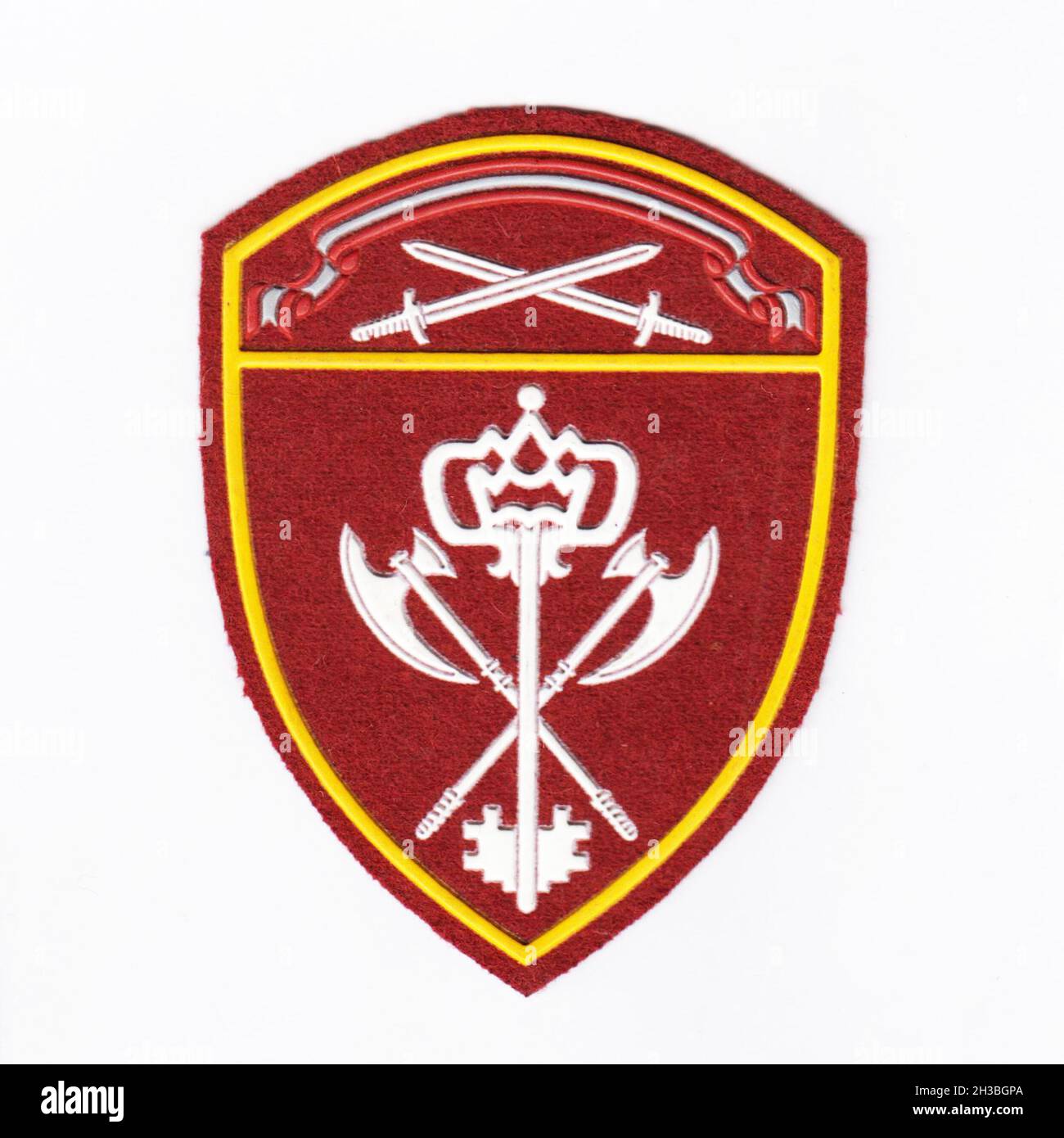 Russian internal troops patch with white background Stock Photo - Alamy