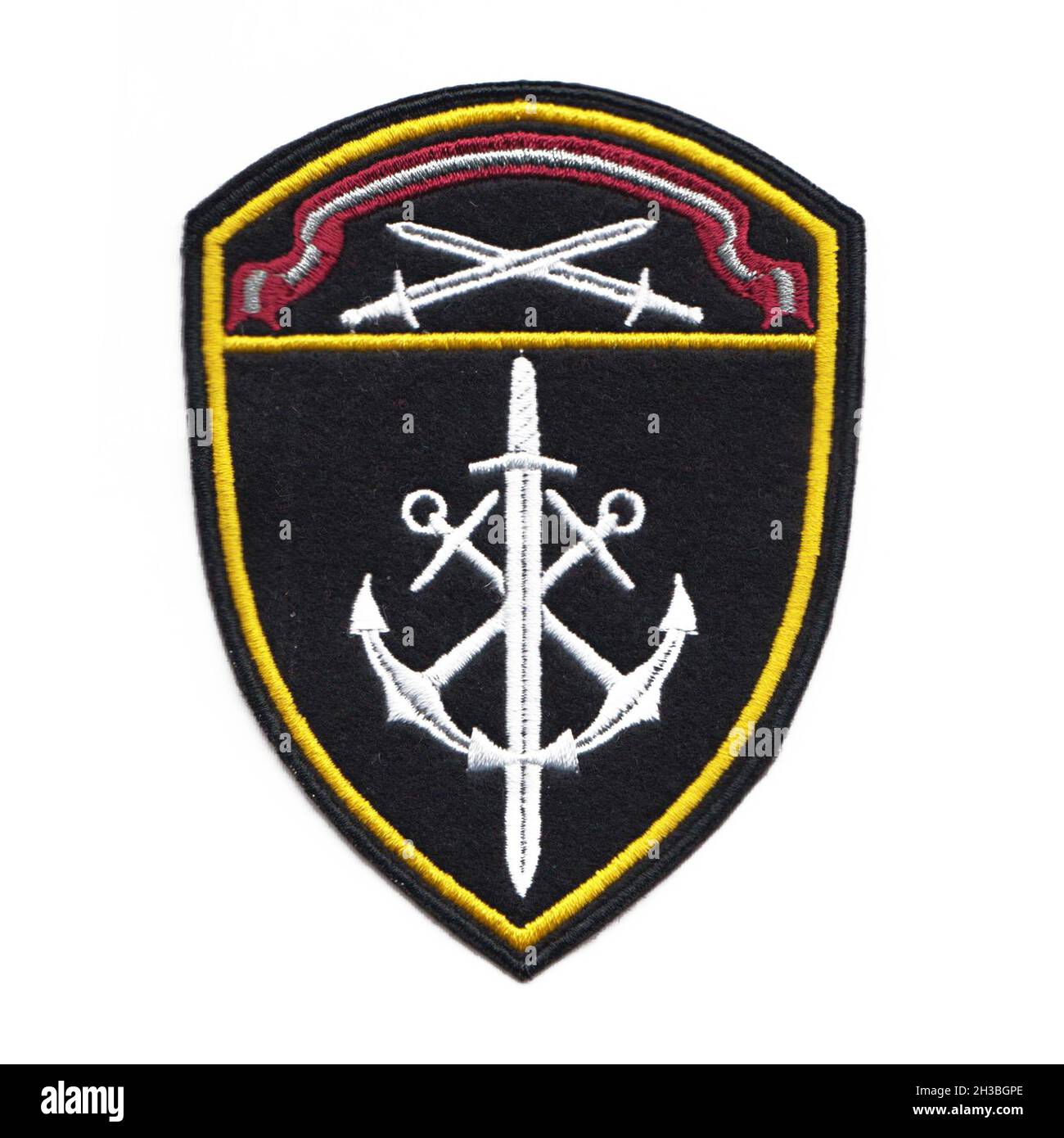 Russian internal troops patch with white background Stock Photo - Alamy
