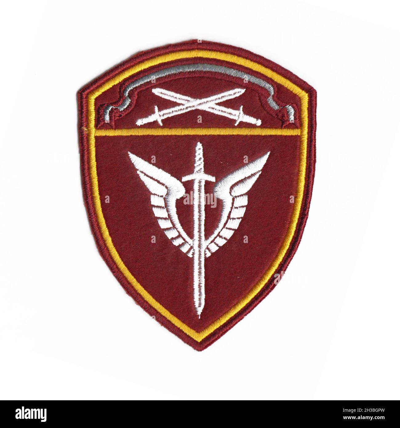 Russian internal troops patch with white background Stock Photo - Alamy