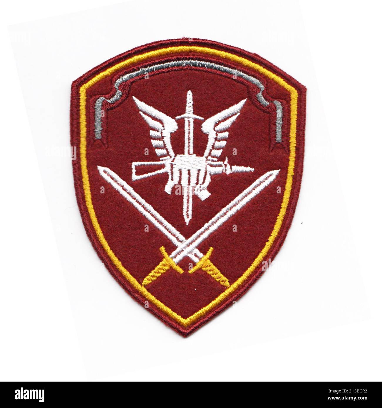 Russian internal troops patch with white background Stock Photo - Alamy