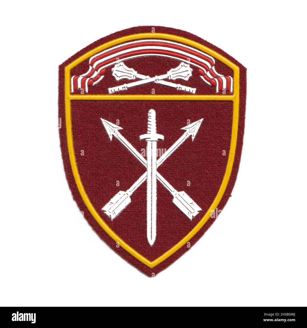 Russian internal troops patch with white background Stock Photo - Alamy