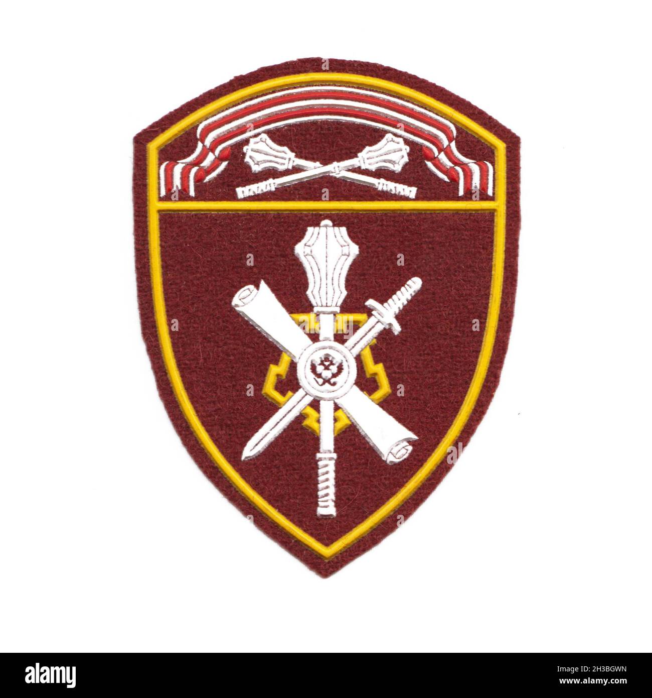 Russian internal troops patch with white background Stock Photo - Alamy