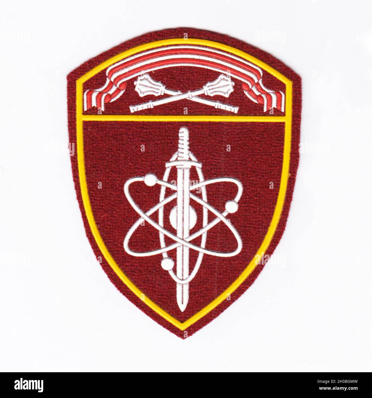 Russian internal troops patch with white background Stock Photo - Alamy