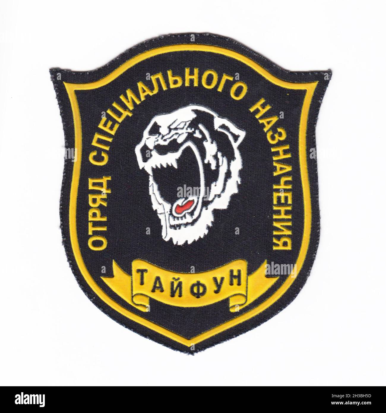 Russian internal troops patch with white background Stock Photo - Alamy