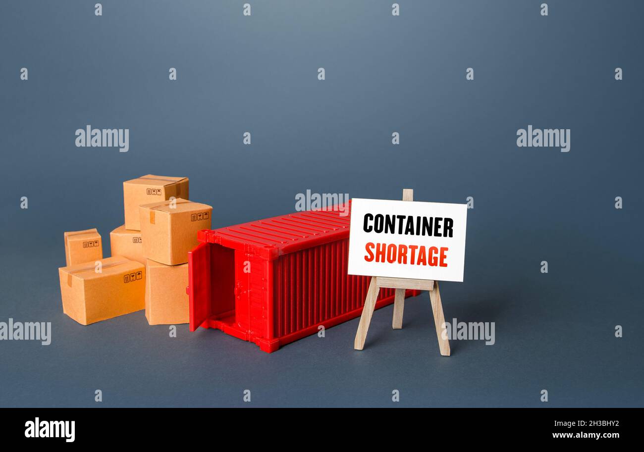 Global Shipping Container Shortage. Lack Of Global Transport System ...