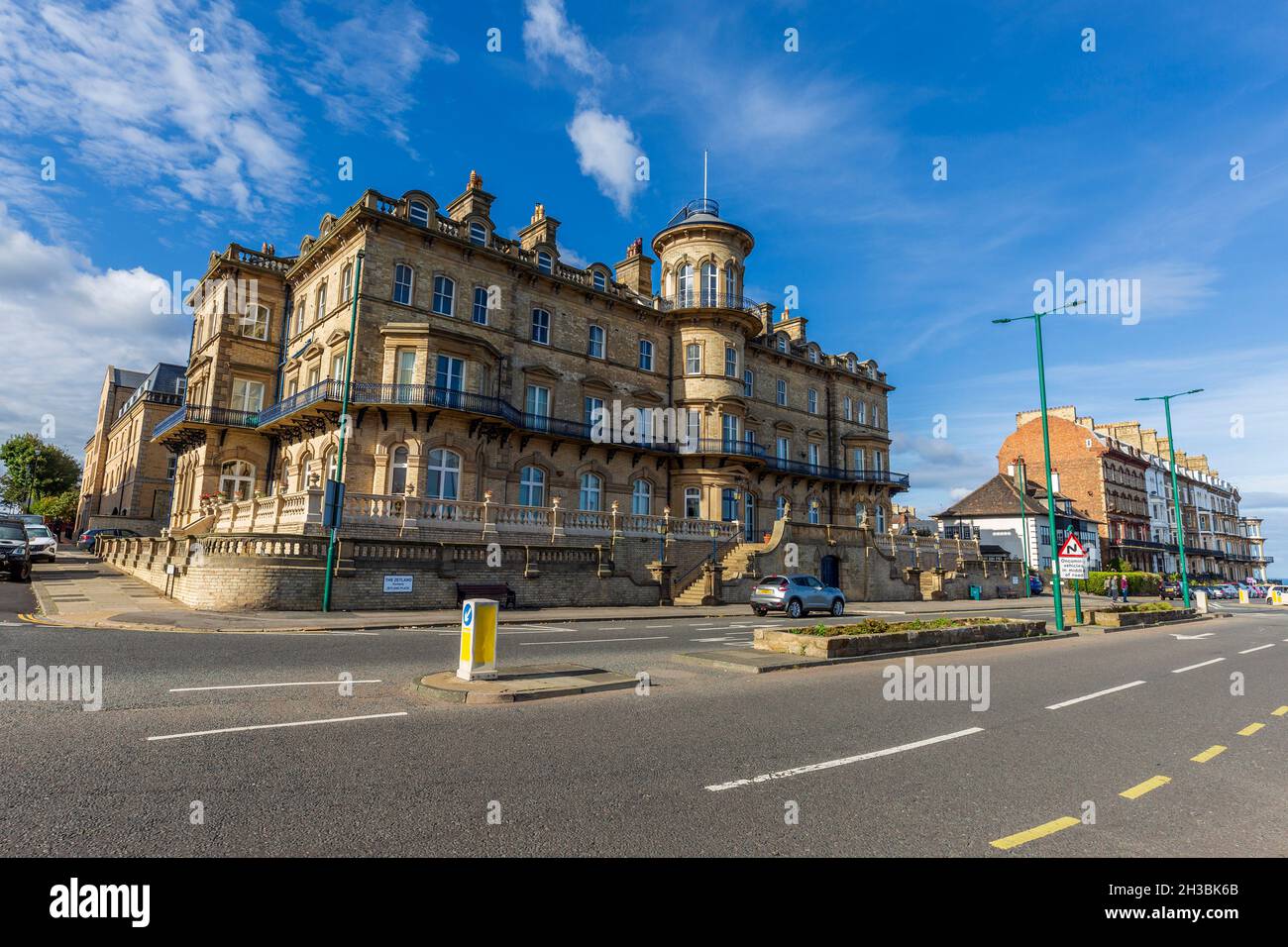 The former Victorian Zetland Hotel at Saltburnbythesea, North Yorkshire, England Stock Photo