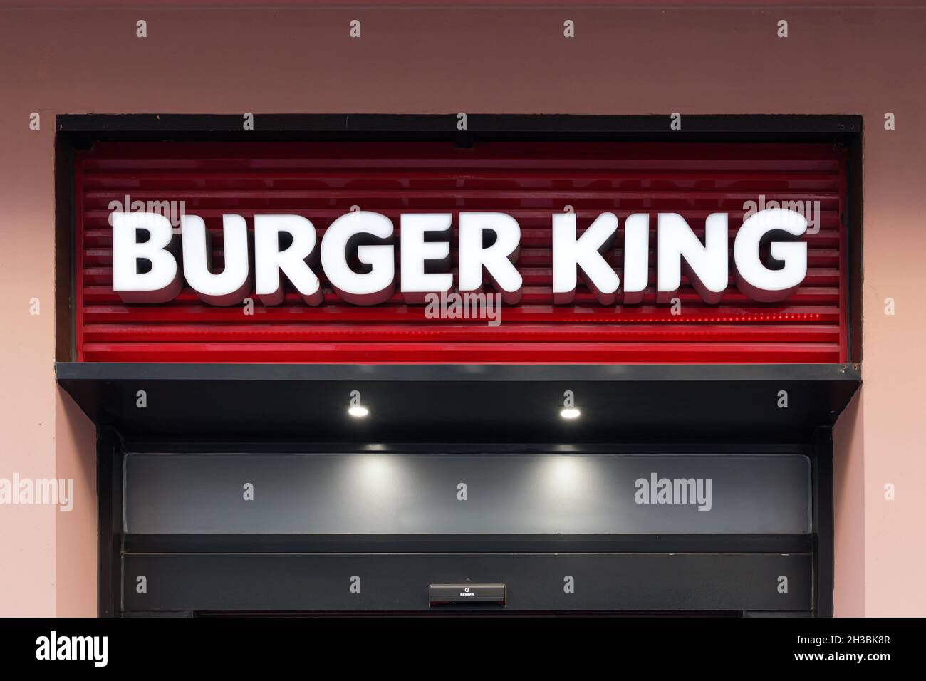 VALENCIA, SPAIN OCTOBER 26, 2021 Burger King is an American