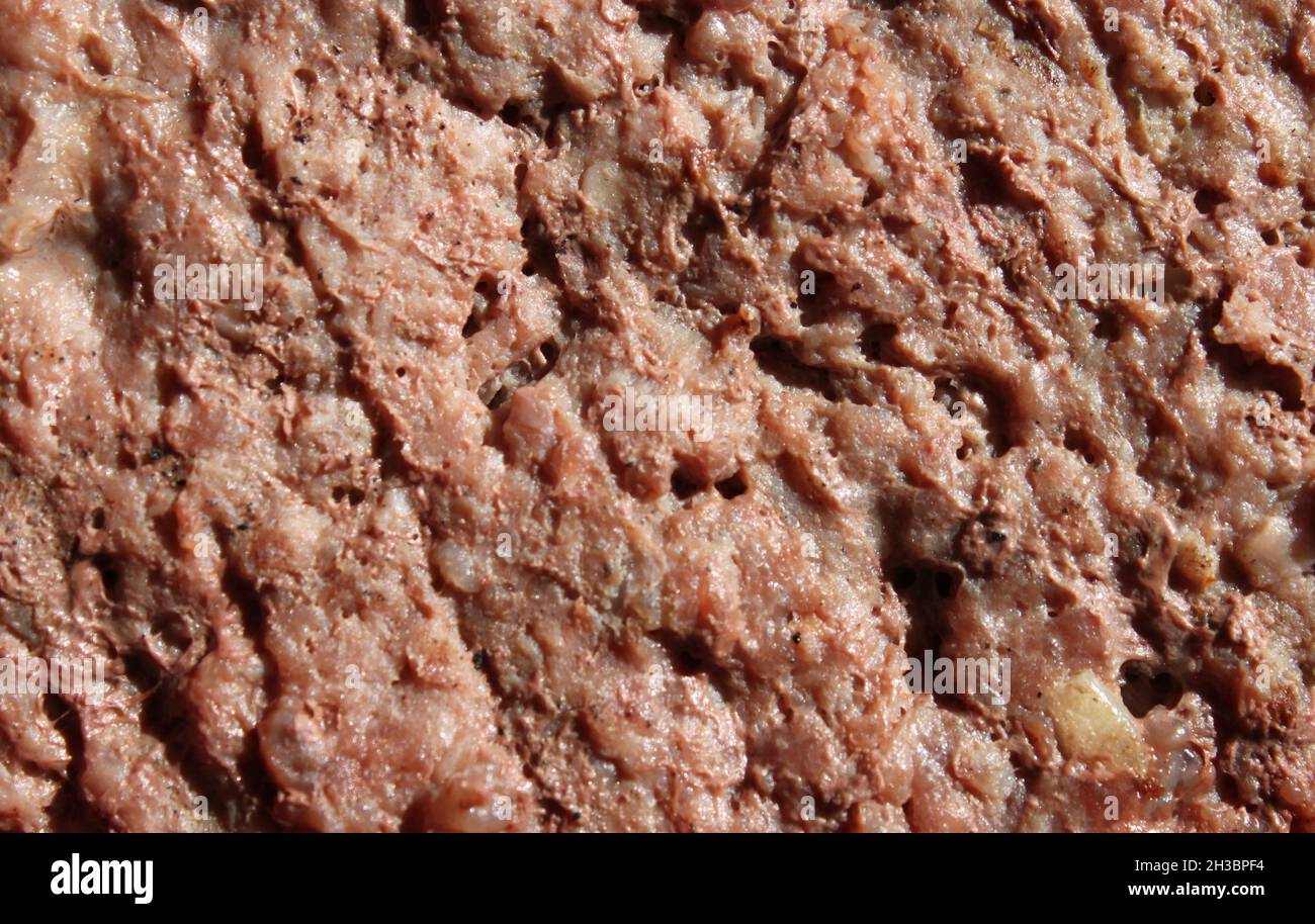 a close up grilled beef patty Stock Photo Alamy