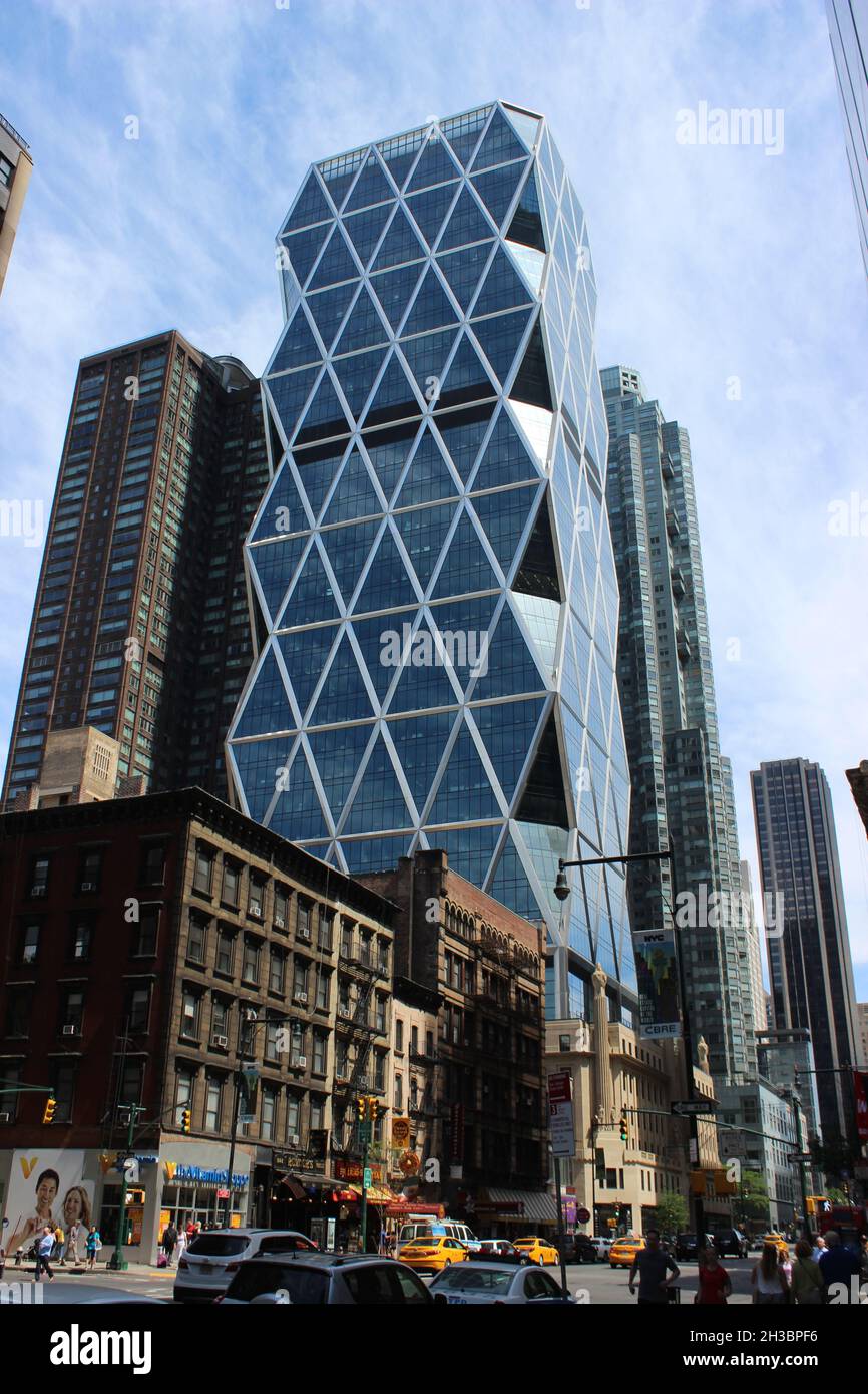 Hearst Tower designed by Norman Foster, Midtown, Manhattan, New York Stock Photo