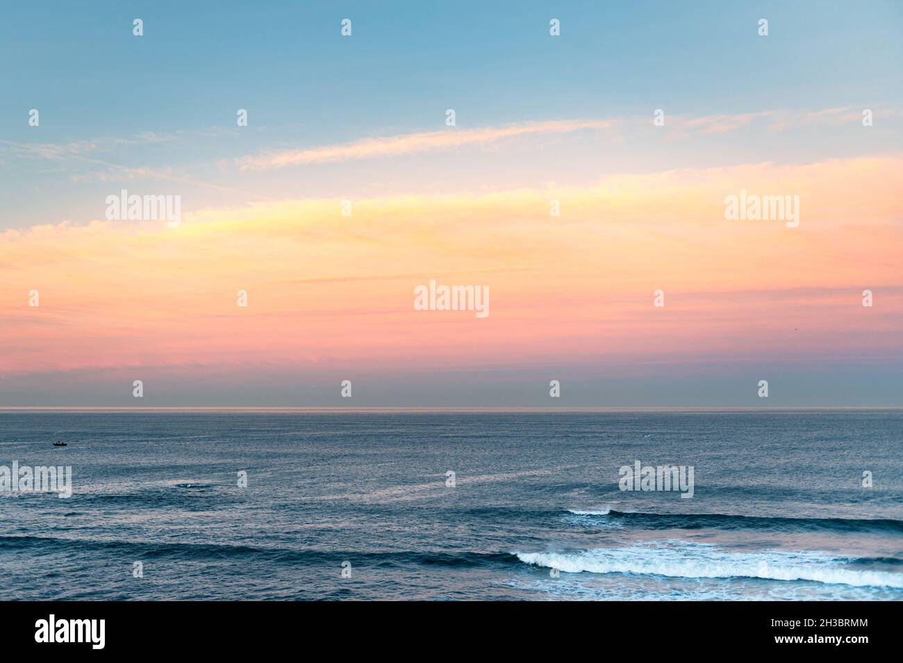 Sunrise over Atlantic Ocean Stock Photo - Alamy