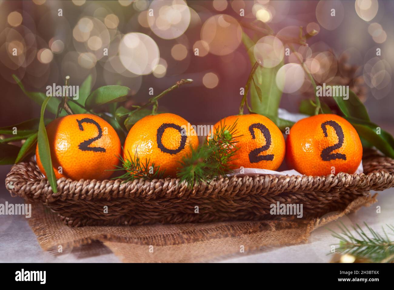 New Year 2022 is Coming Concep Stock Photo