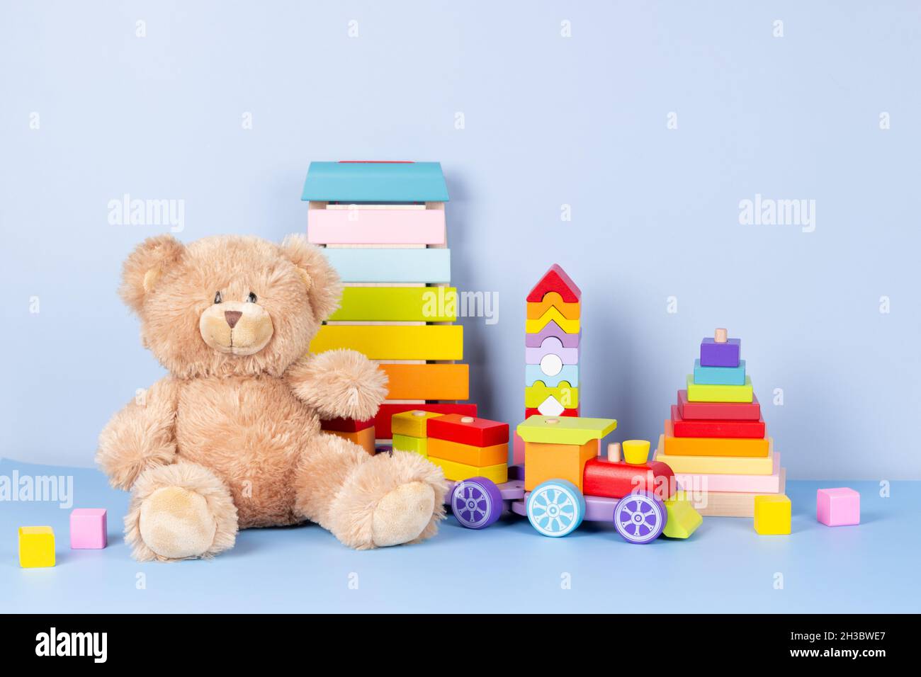 rainbow colored teddy bears
