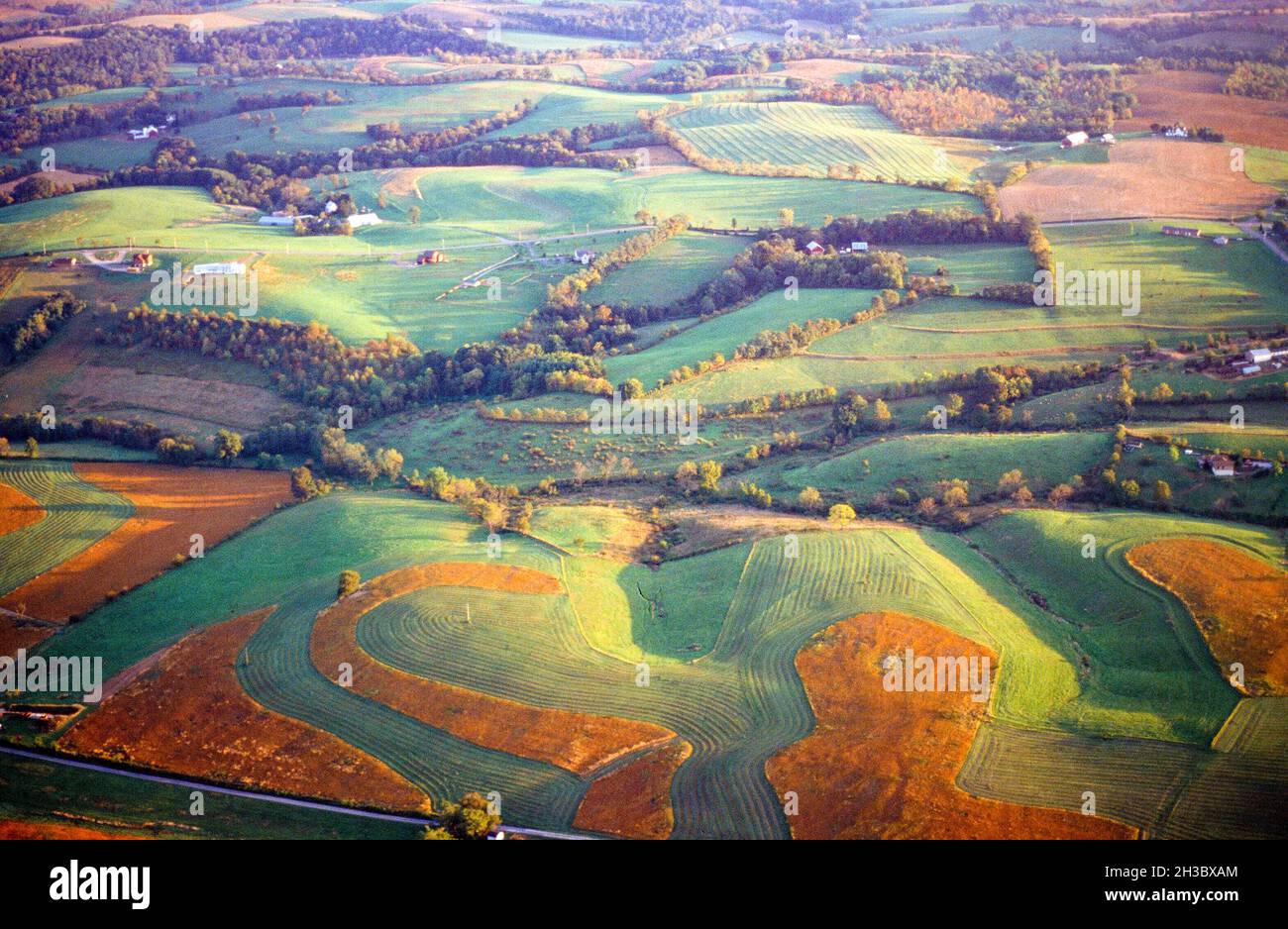 Farms and landscape in Frederick County Maryland Stock Photo - Alamy