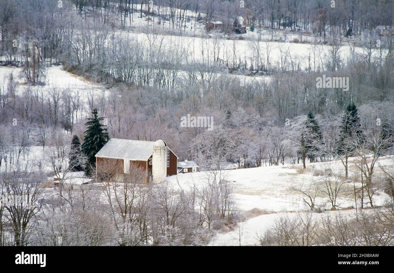 Farms and landscape in Frederick County Maryland Stock Photo - Alamy
