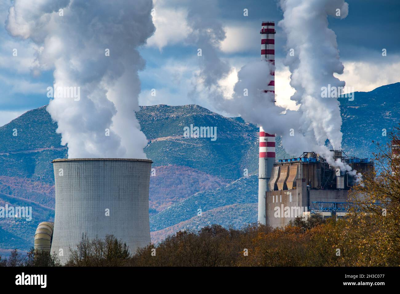 Power Plant Roca Power plant in Arcadia in the central Peloponnese with a nominal ...