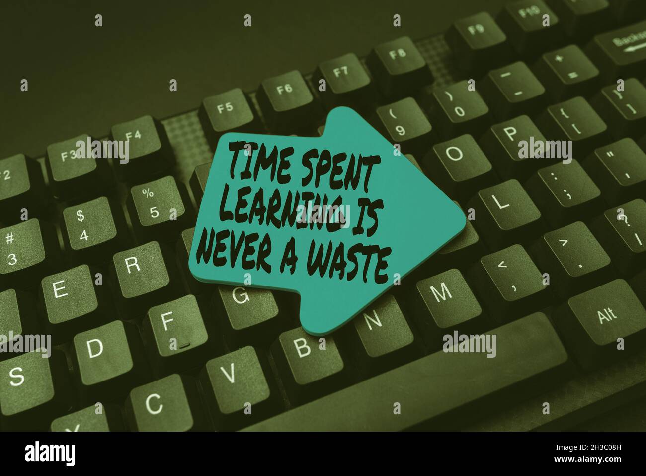 Sign displaying Time Spent Learning Is Never A Waste. Internet Concept ...