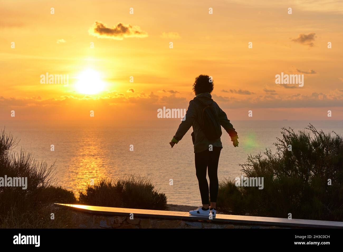 Sunbeam on the top of a mountain hi-res stock photography and images ...