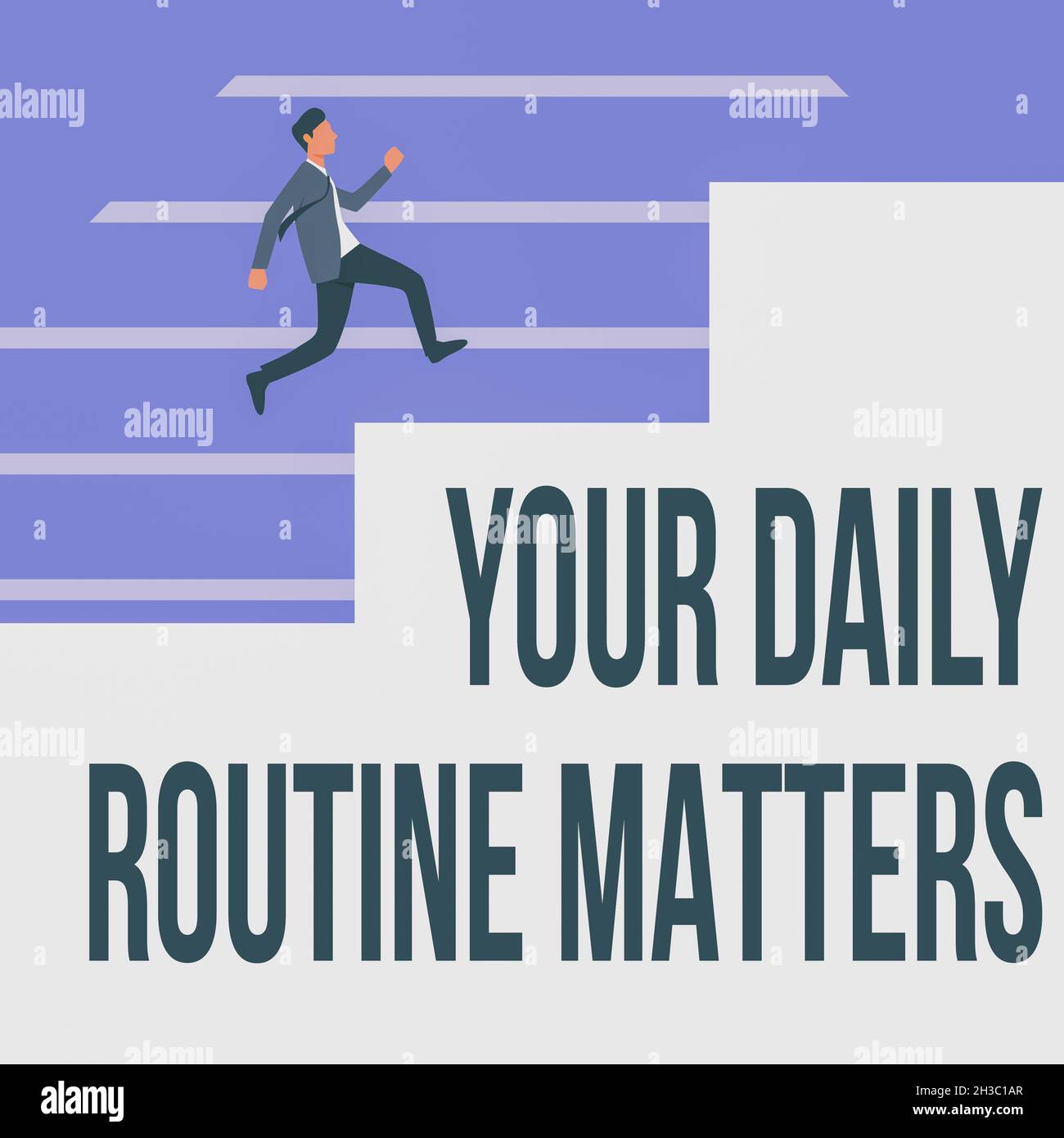 Hand writing sign Your Daily Routine Matters. Business concept practice ...