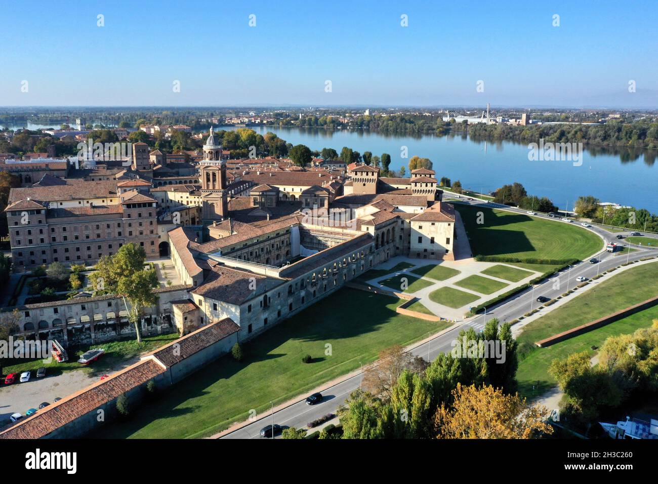 Aerial view of Mantua Italy Stock Photo Alamy