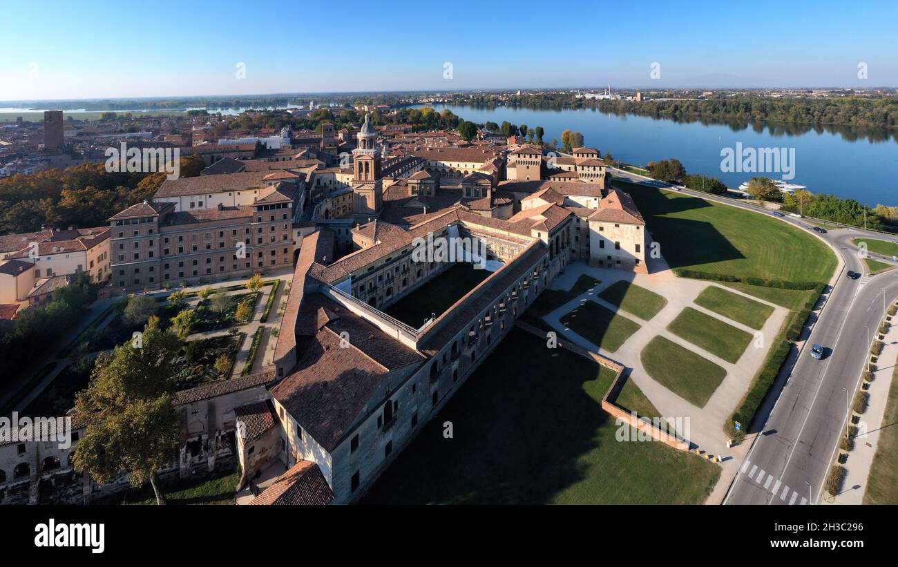 Aerial view of Mantua Italy Stock Photo Alamy