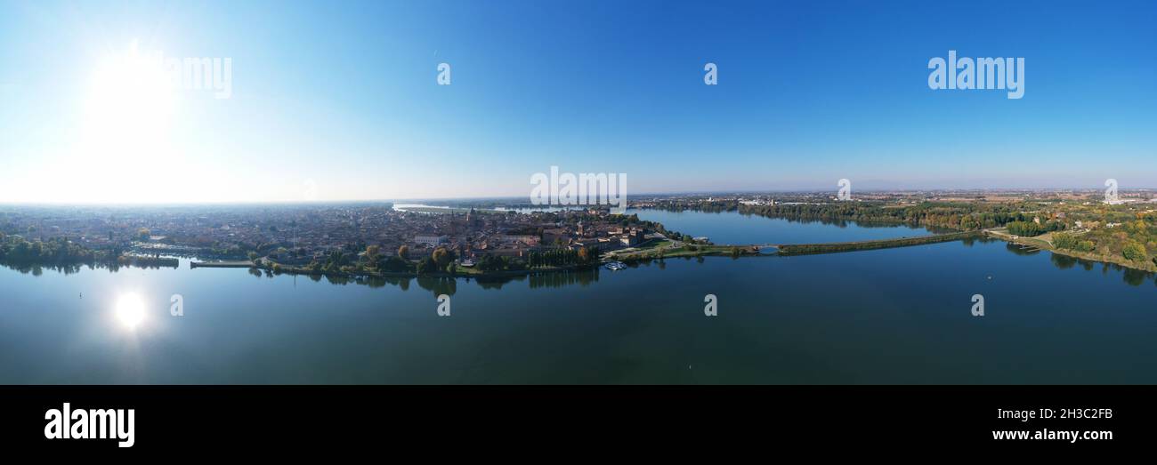 Aerial view of Mantua Italy Stock Photo Alamy