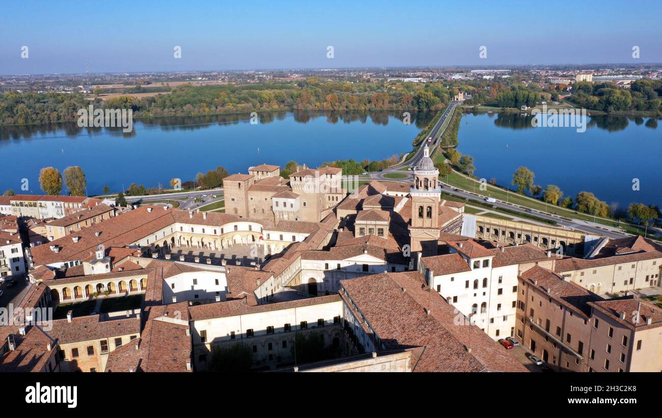 Aerial view of Mantua Italy Stock Photo Alamy
