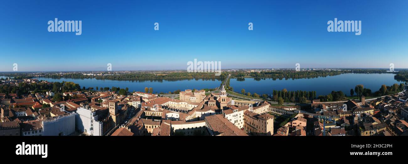 Aerial view of Mantua Italy Stock Photo Alamy