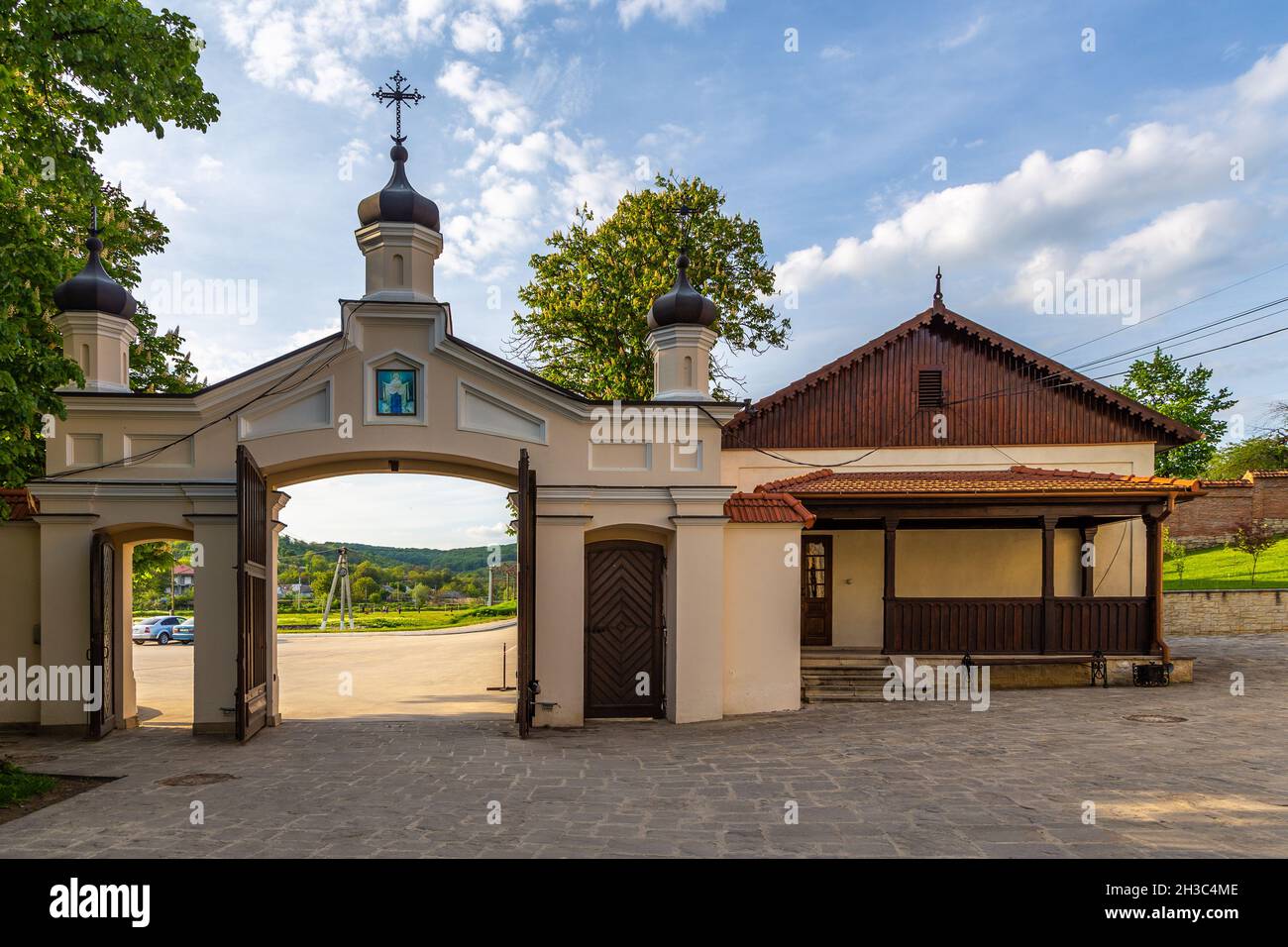 Capriana, Republic of Moldova - 02 May 2016: Capriana monastery, one of ...