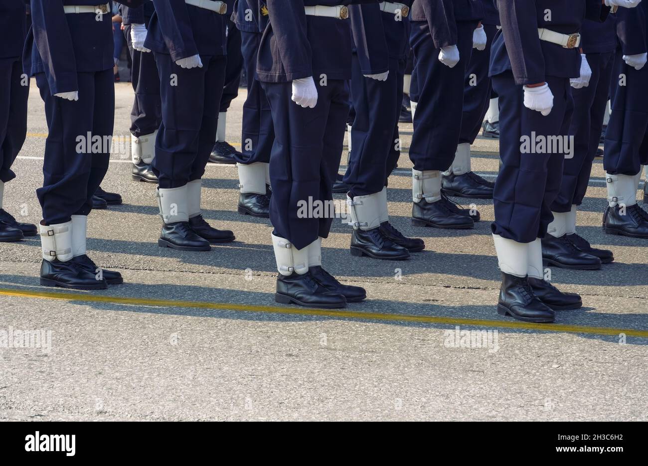navy uniform boots