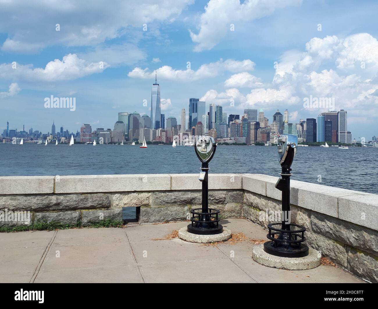 NEW YORK, UNITED STATES Jun 29, 2019 A flipped upsidedown view of