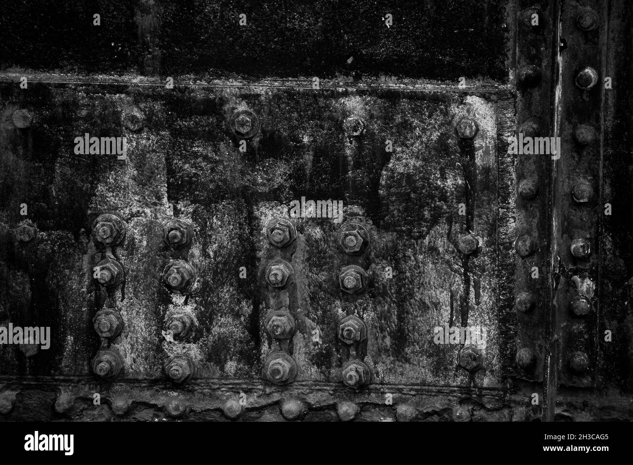 Old Railway Bridge Iron Works Black and White Stock Photo Alamy