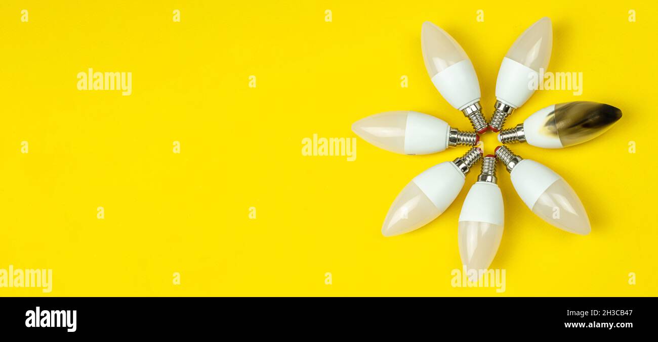 Home safety and electrical short circuit, failure concept. Broken and