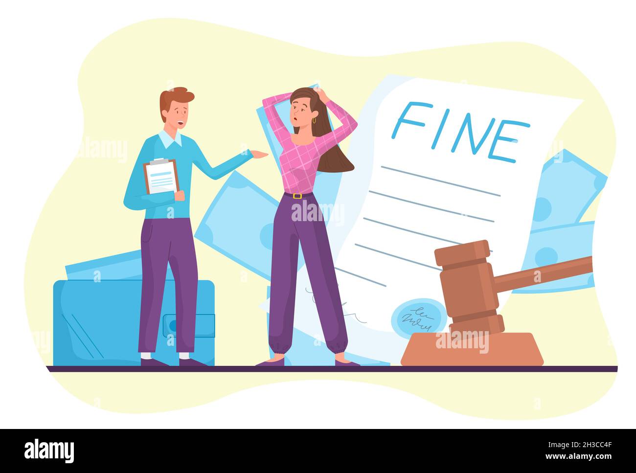 Pay Fine Concept Stock Vector Image Art Alamy pay-fine-concept-stock-vector-image-art-alamy