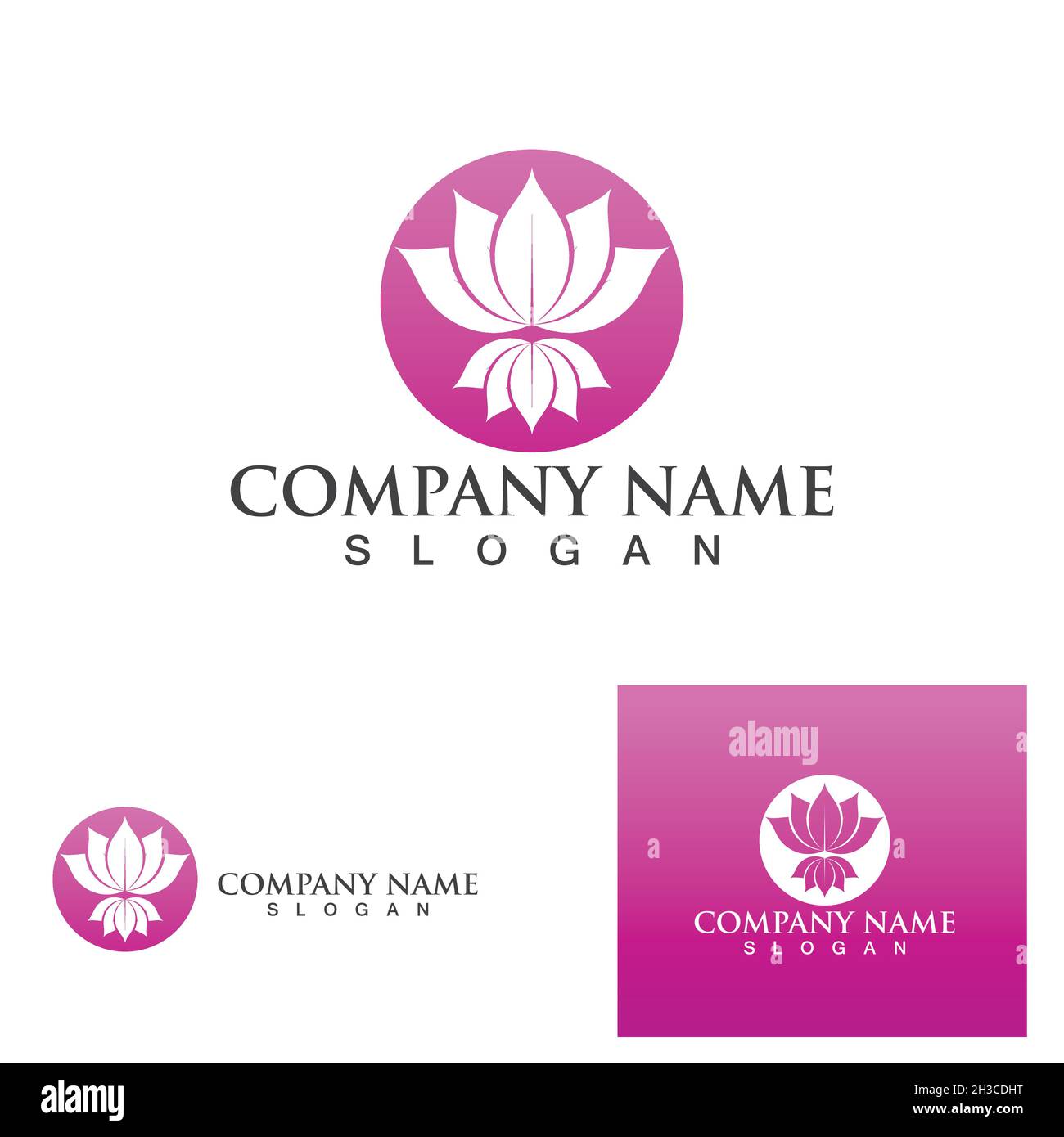 Lotus flower logo and symbol nature Stock Vector Image & Art - Alamy
