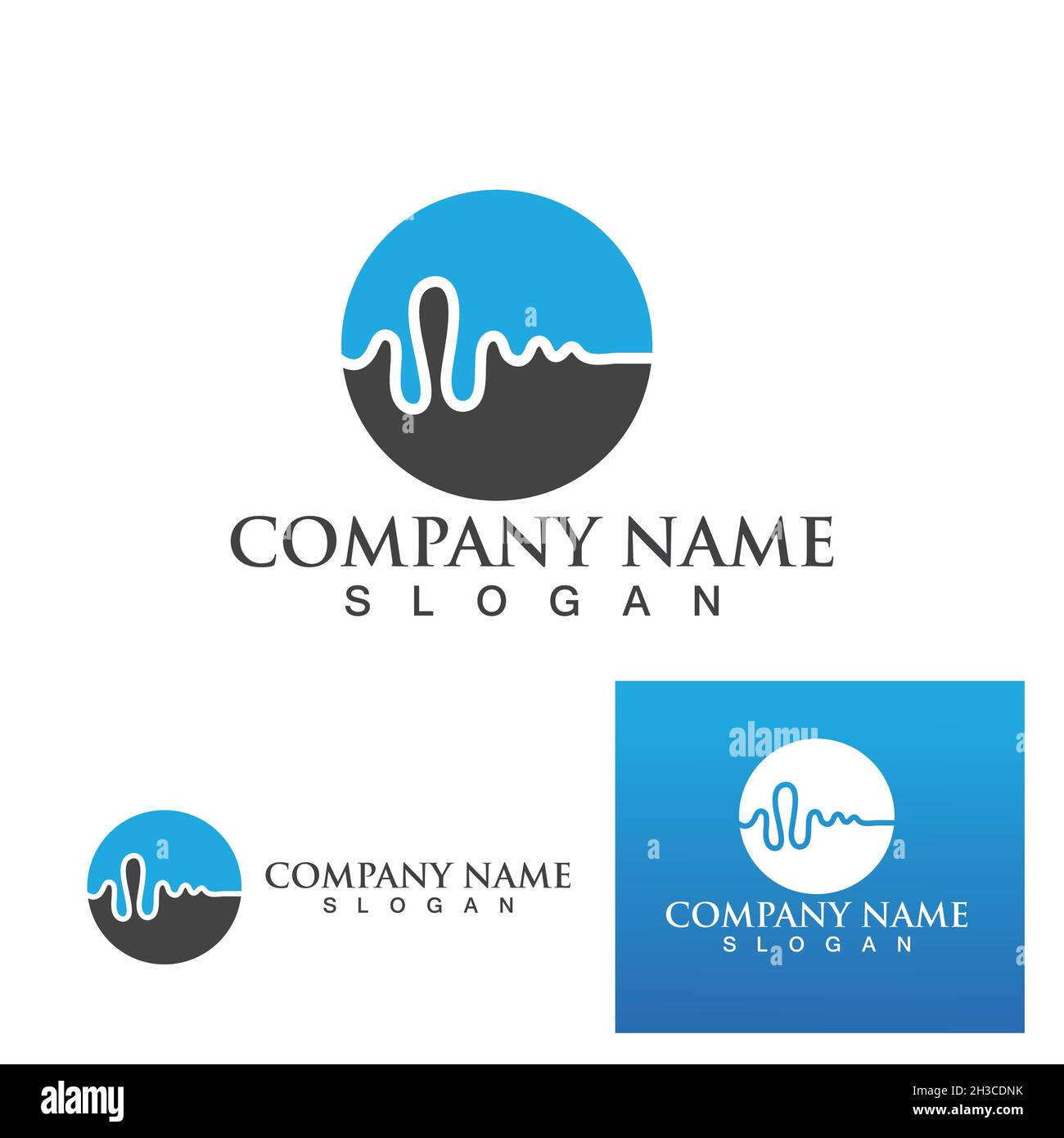 Sound waves vector illustration design template Stock Vector Image ...