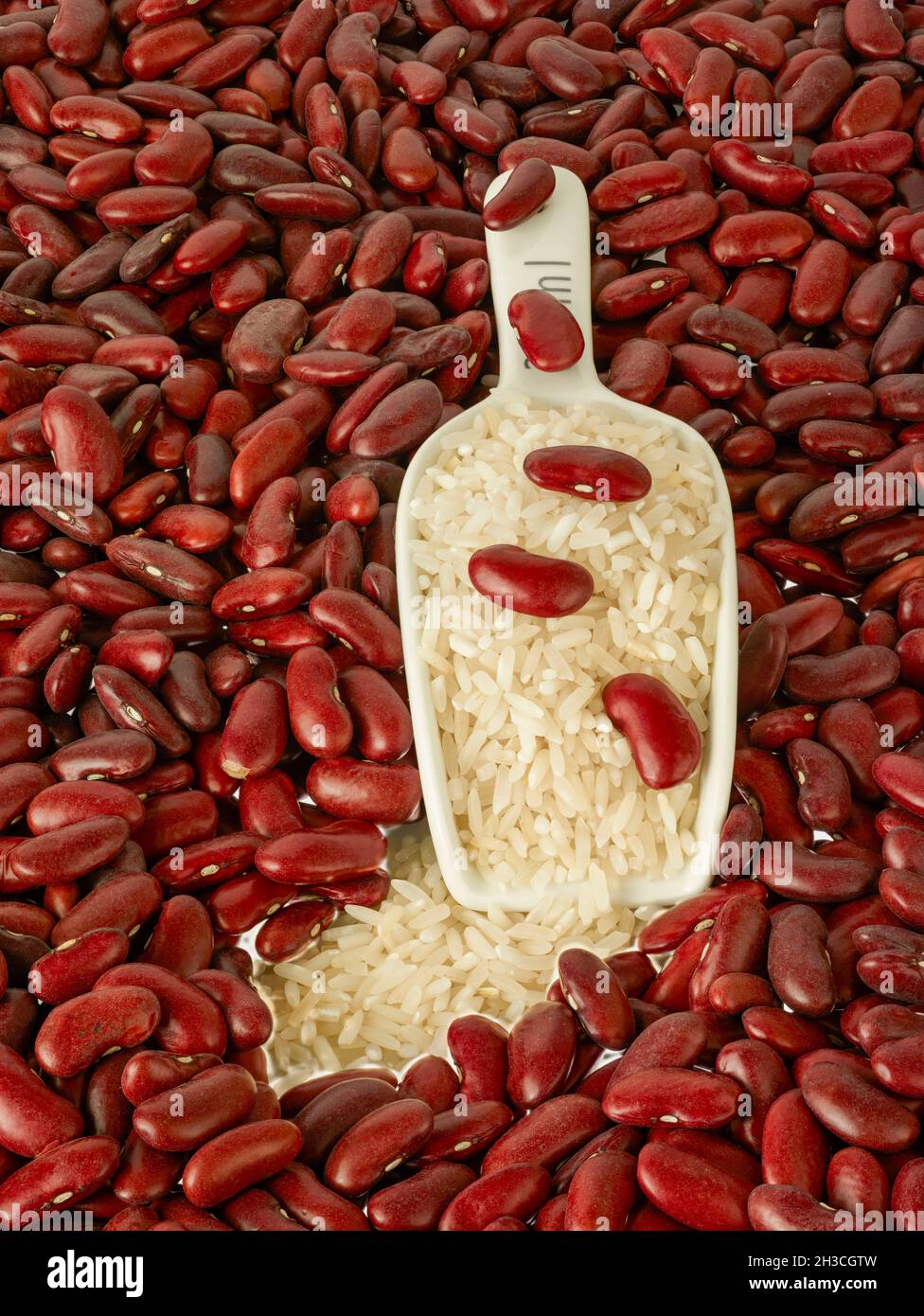 Red Kidney beans and rice food ingredient stilllife Stock Photo Alamy