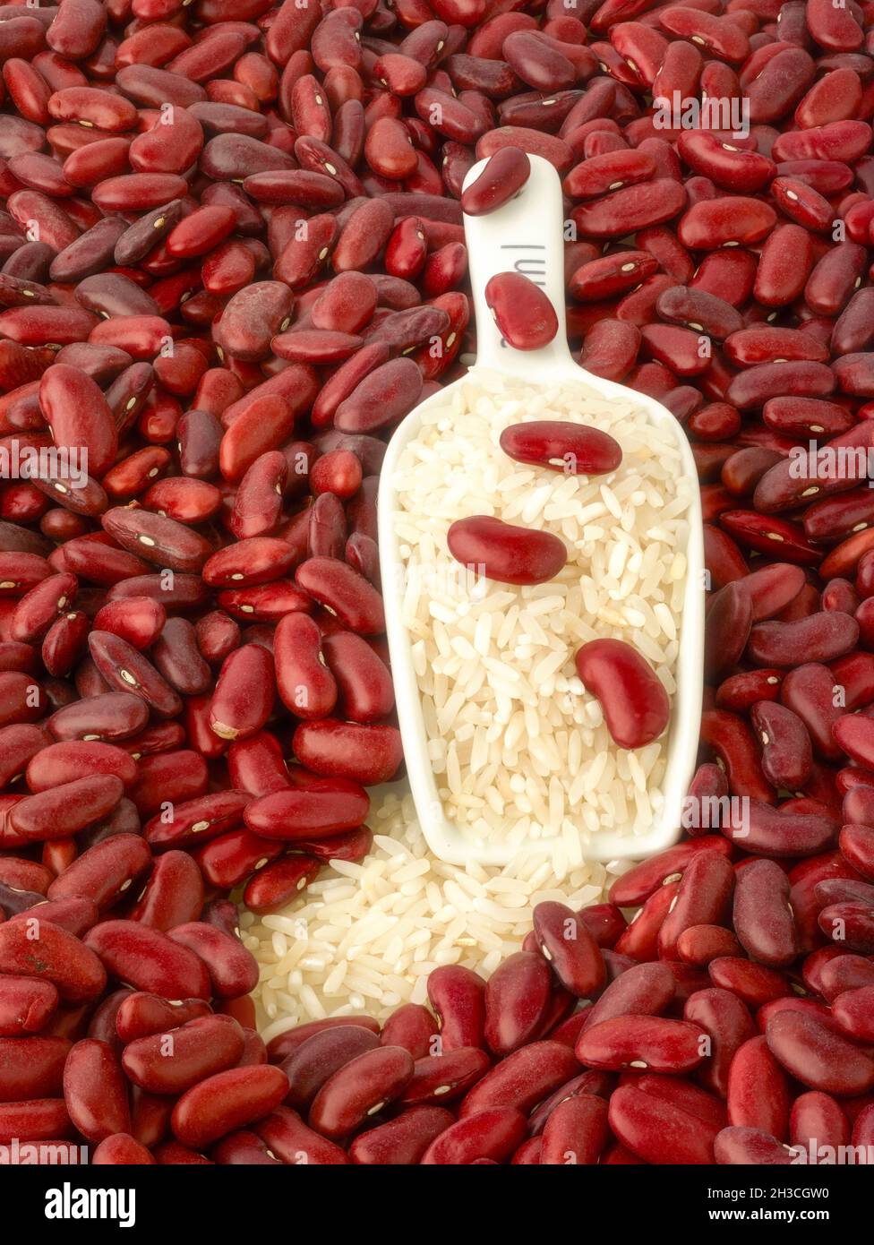 Red Kidney beans and rice food ingredient stilllife Stock Photo Alamy
