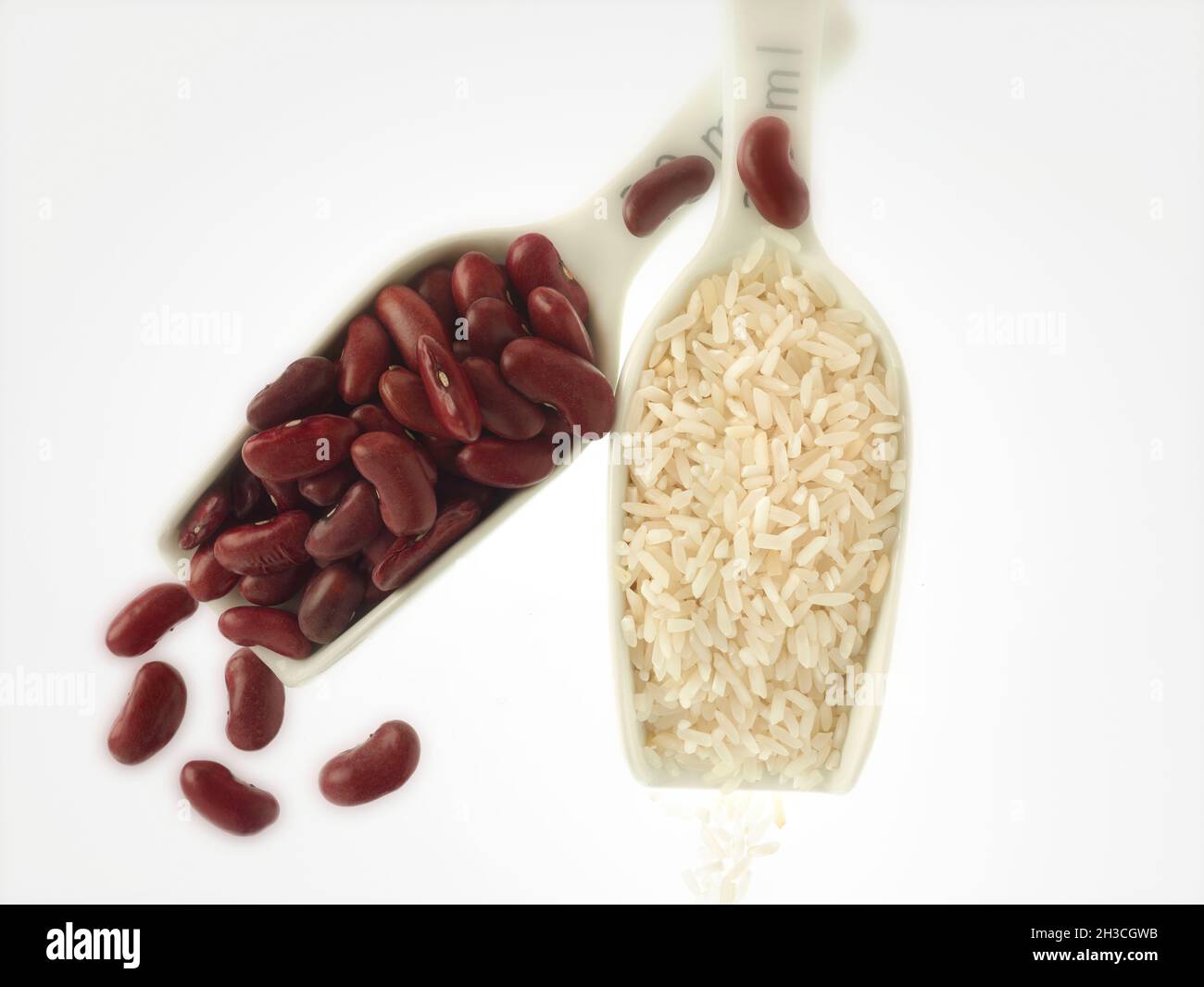 Red Kidney beans and rice food ingredient stilllife Stock Photo Alamy
