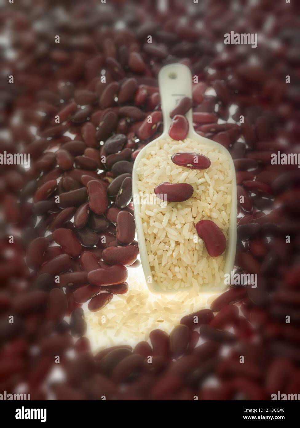 Red Kidney beans and rice food ingredient stilllife Stock Photo Alamy