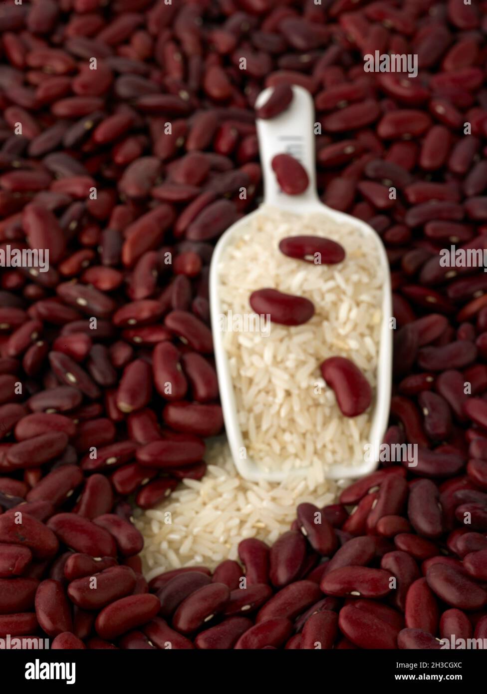 Red Kidney beans and rice food ingredient stilllife Stock Photo Alamy
