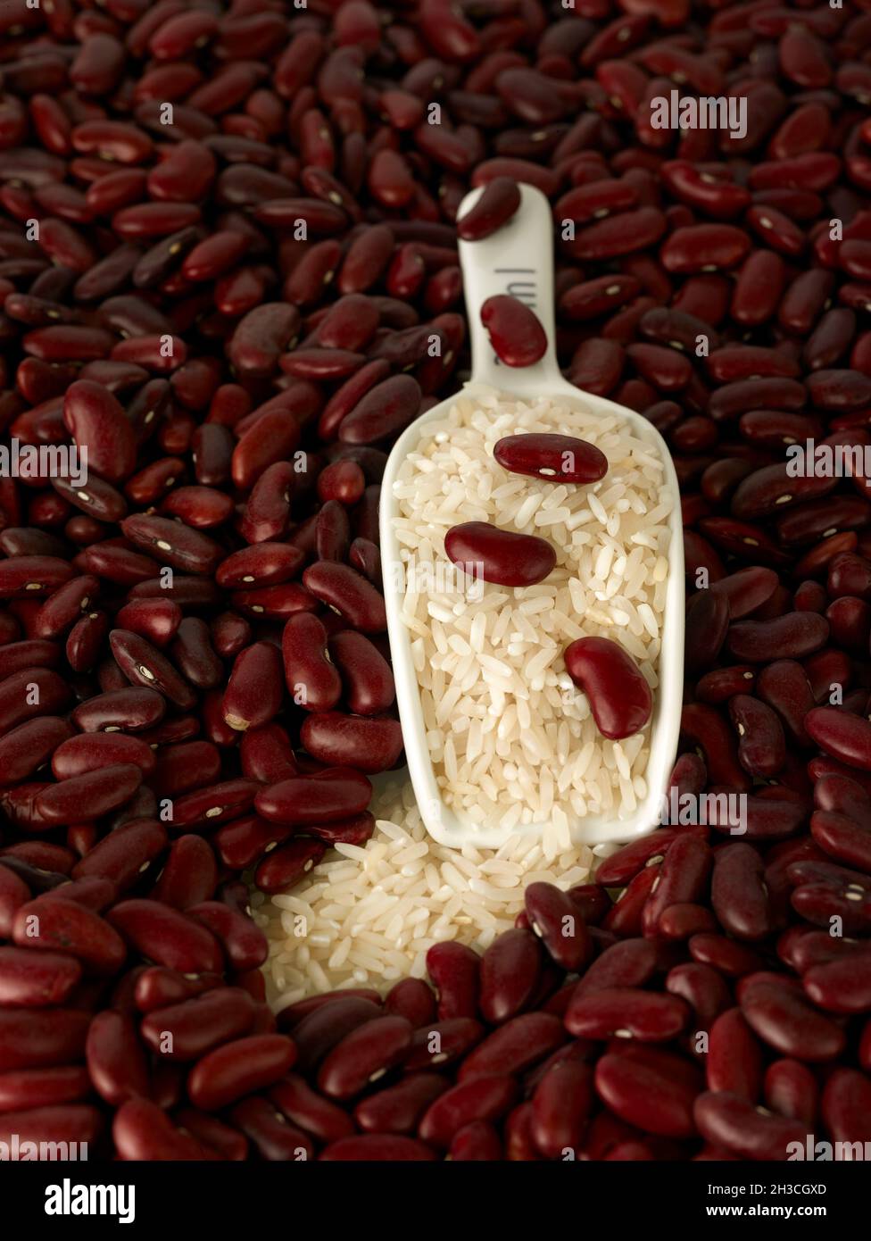 Red Kidney beans and rice food ingredient stilllife Stock Photo Alamy