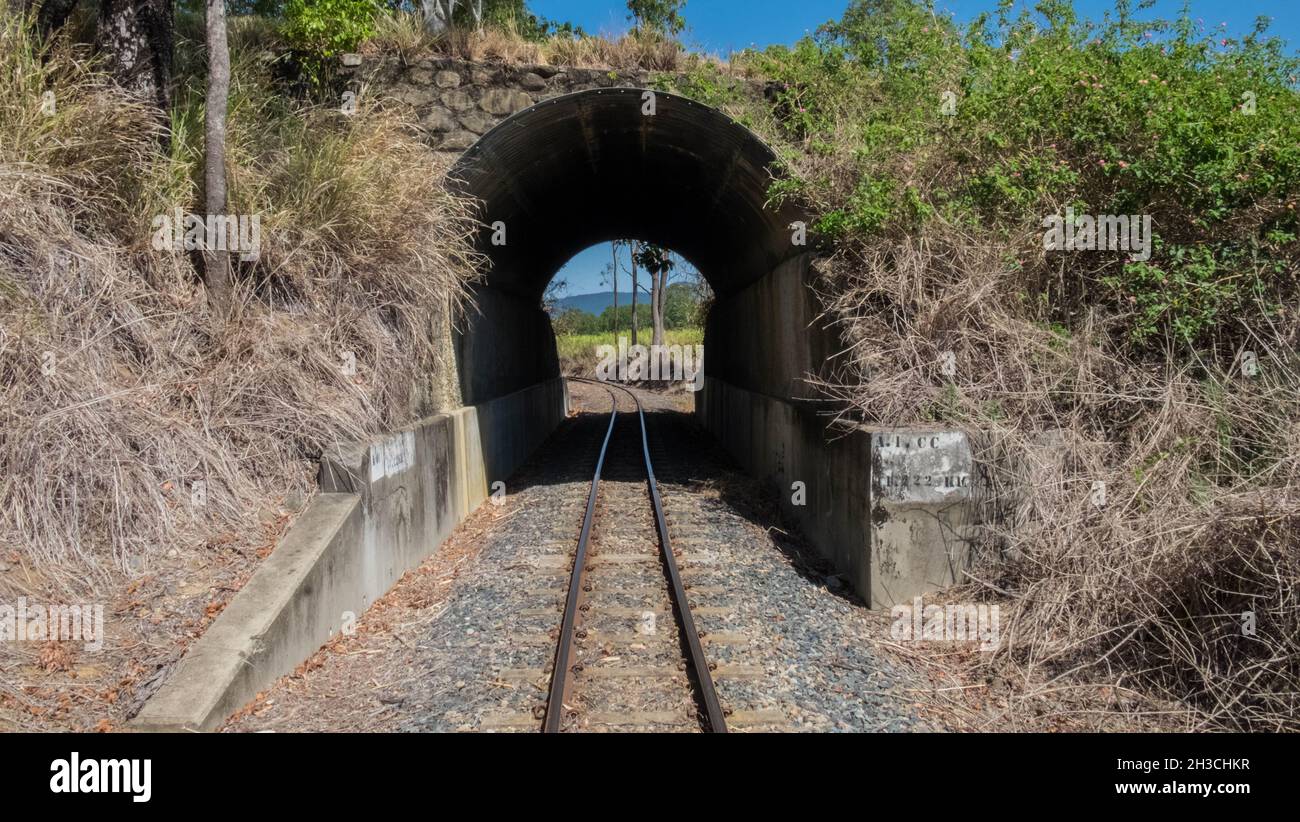 Cane Train Tunnel Stock Photo