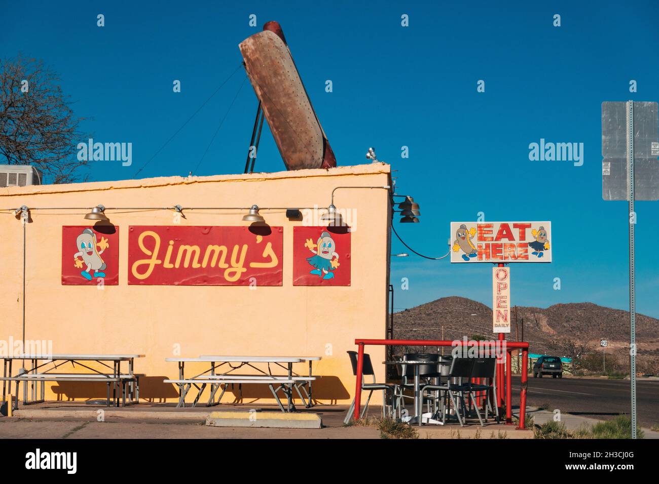 Jimmy's Hot Dogs, a well known restaurant on the highway in Bisbee