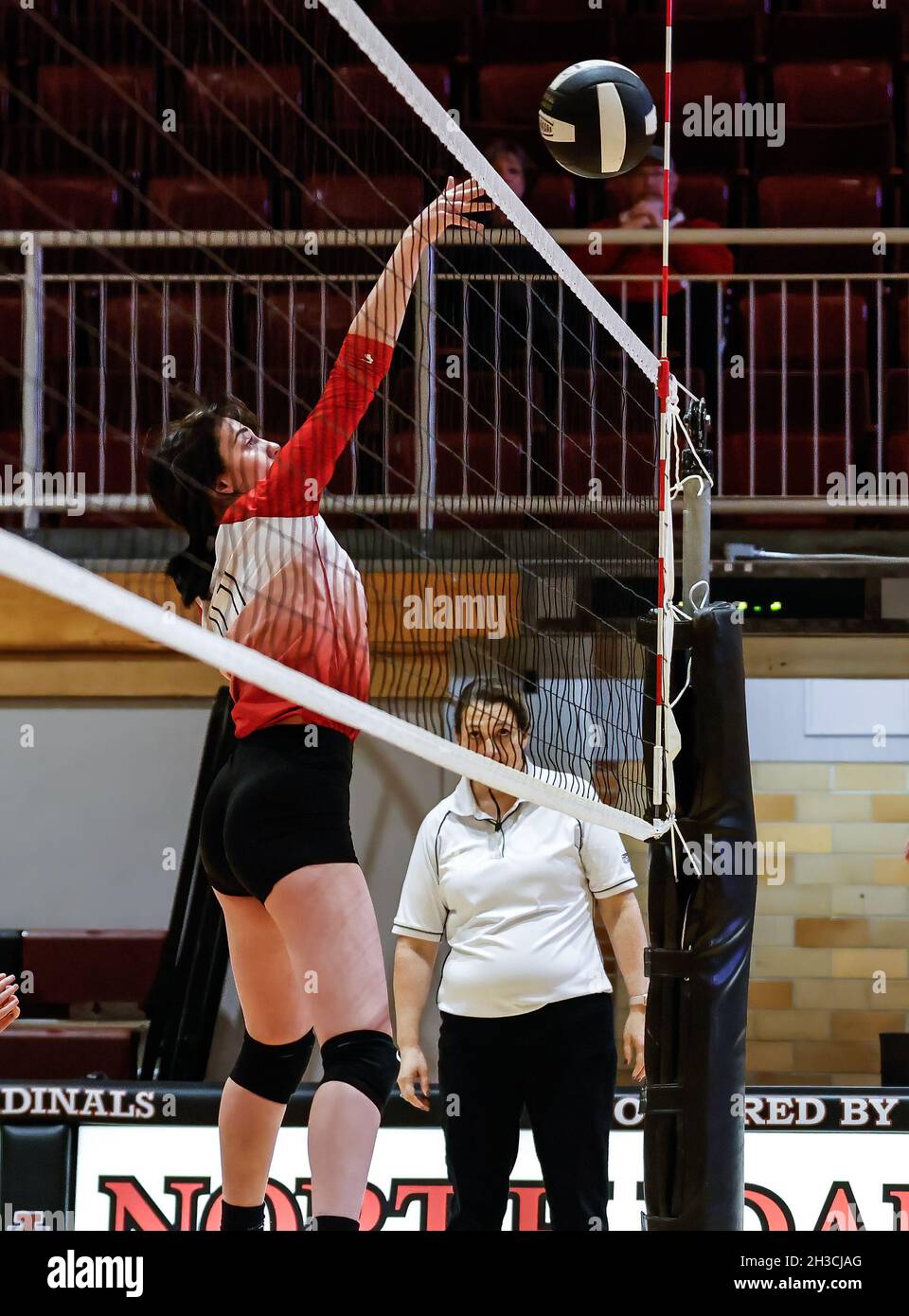 Volleyball action with Mullan vs Kootenai High School in Coeur d'Alene