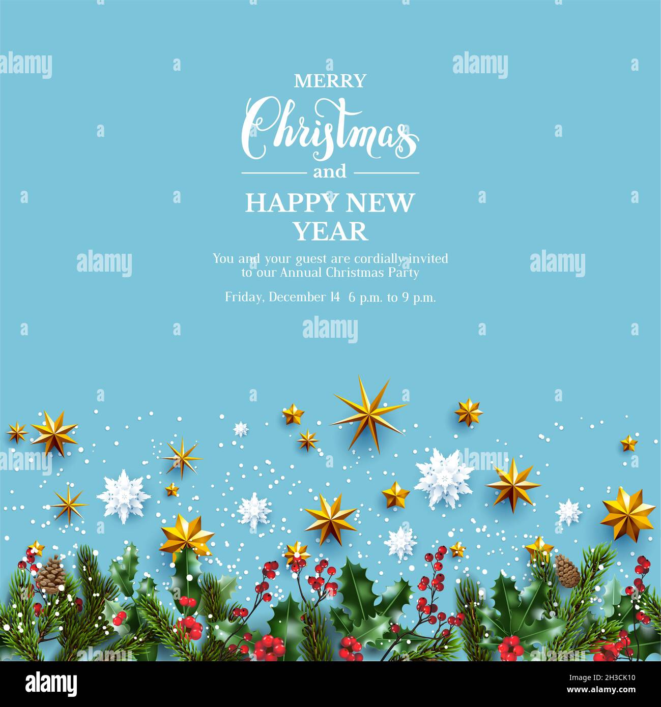 Christmas border design hi-res stock photography and images - Alamy